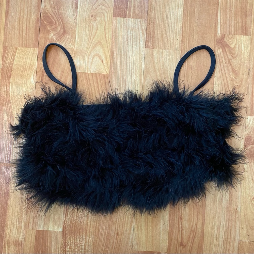 Feather Crop Top